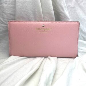 Kate Spade Pink 100% Cow Leather Exterior Wallet